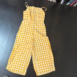 Old Navy Yellow and White Textured Fabric